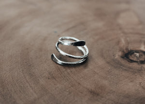 Silver Spiral Ring